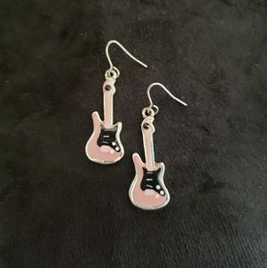 Guitar earrings